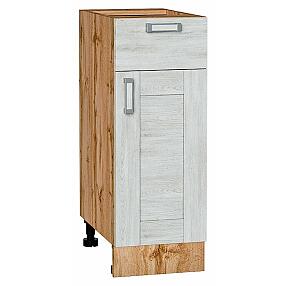 Шкаф нижний с 1-ой дверцей и ящиком Лофт Nordic Oak/Дуб Вотан 816*300*480