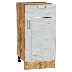 Шкаф нижний с 1-ой дверцей и ящиком Лофт Nordic Oak/Дуб Вотан 816*400*478