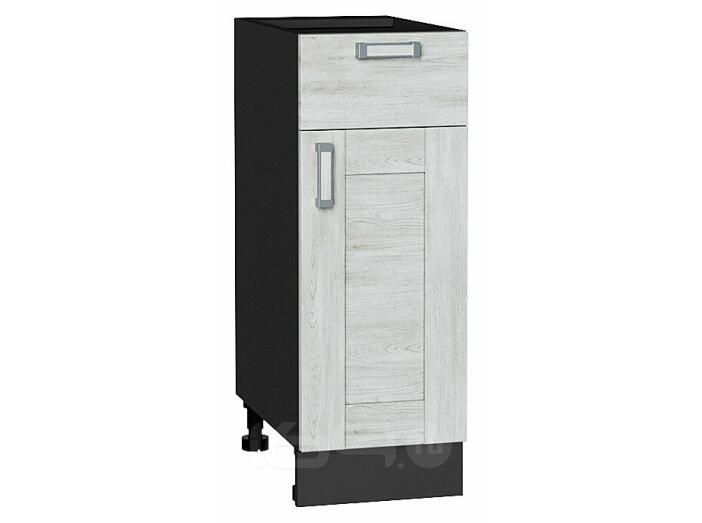 Шкаф нижний с 1-ой дверцей и ящиком Лофт Nordic Oak/Graphite 816*300*480