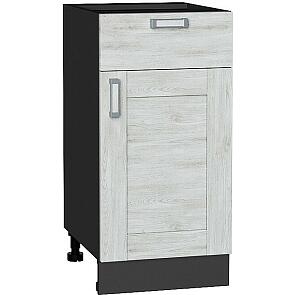 Шкаф нижний с 1-ой дверцей и ящиком Лофт Nordic Oak/Graphite 816*400*478
