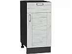 Шкаф нижний с 1-ой дверцей и ящиком Лофт Nordic Oak/Graphite 816*400*478