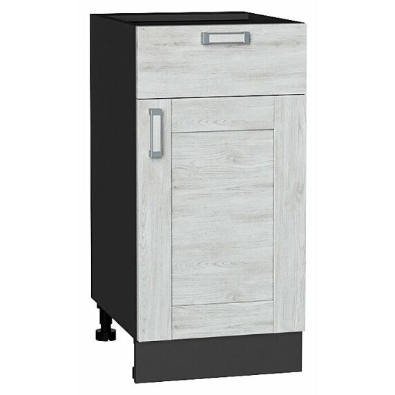 Шкаф нижний с 1-ой дверцей и ящиком Лофт Nordic Oak/Graphite 816*400*478