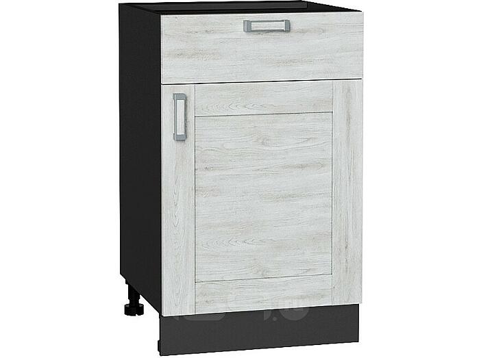 Шкаф нижний с 1-ой дверцей и ящиком Лофт Nordic Oak/Graphite 816*500*480
