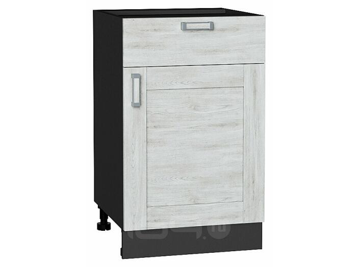 Шкаф нижний с 1-ой дверцей и ящиком Лофт Nordic Oak/Graphite 816*500*480