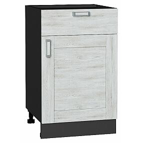 Шкаф нижний с 1-ой дверцей и ящиком Лофт Nordic Oak/Graphite 816*500*480