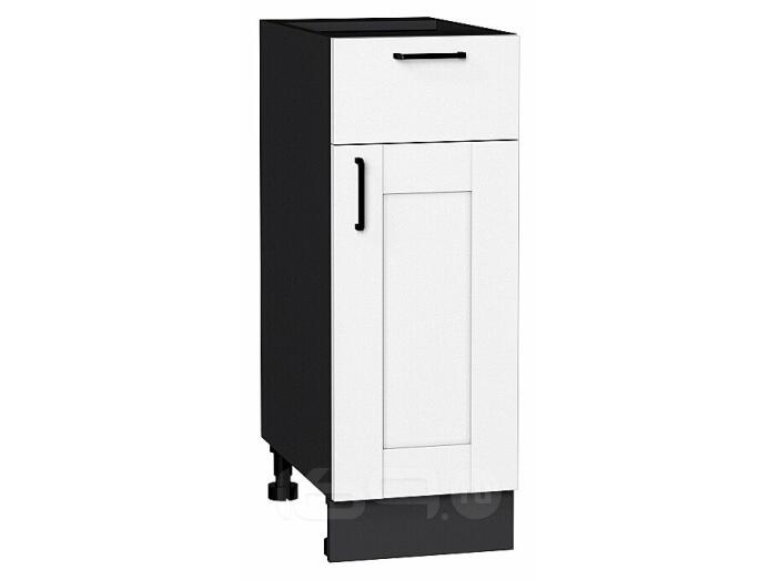 Шкаф нижний с 1-ой дверцей и ящиком Лофт Super White Graphite 816*300*480