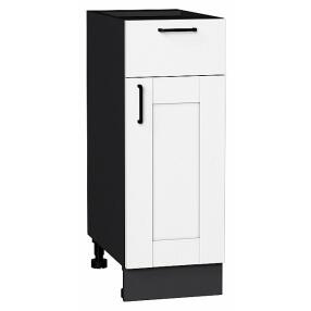 Шкаф нижний с 1-ой дверцей и ящиком Лофт Super White Graphite 816*300*480