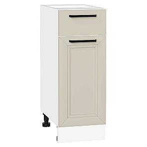 Шкаф нижний с 1-ой дверцей и ящиком Нео Cream Silk/Белый 816*300*480