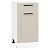 Шкаф нижний с 1-ой дверцей и ящиком Нео Cream Silk/Белый 816*400*478