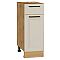 Шкаф нижний с 1-ой дверцей и ящиком Нео Cream Silk/Дуб Вотан 816*300*480