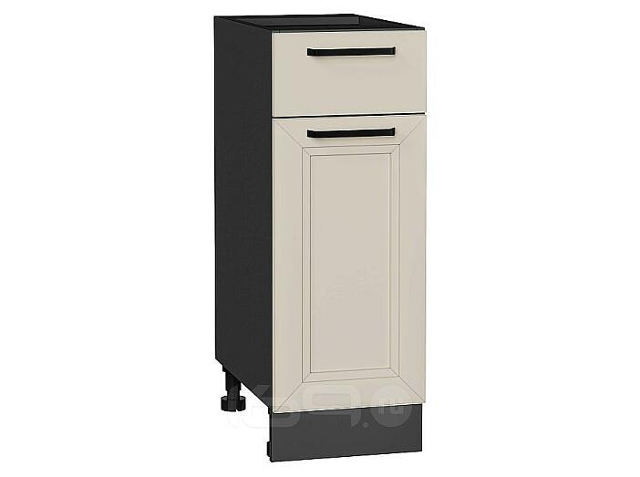 Шкаф нижний с 1-ой дверцей и ящиком Нео Cream Silk/Graphite 816*300*480