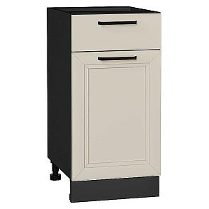 Шкаф нижний с 1-ой дверцей и ящиком Нео Cream Silk/Graphite 816*400*478