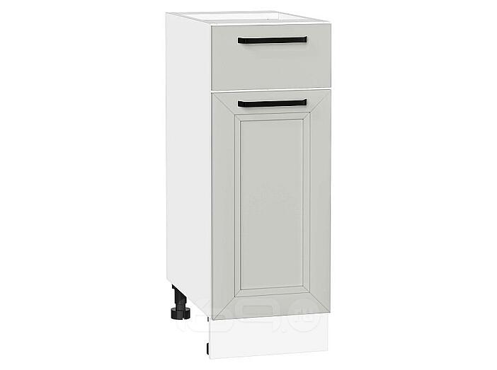 Шкаф нижний с 1-ой дверцей и ящиком Нео Grey Silk/Белый 816*300*480