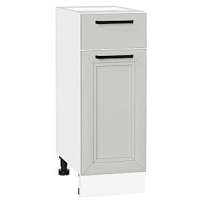 Шкаф нижний с 1-ой дверцей и ящиком Нео Grey Silk/Белый 816*300*480