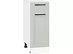Шкаф нижний с 1-ой дверцей и ящиком Нео Grey Silk/Белый 816*300*480