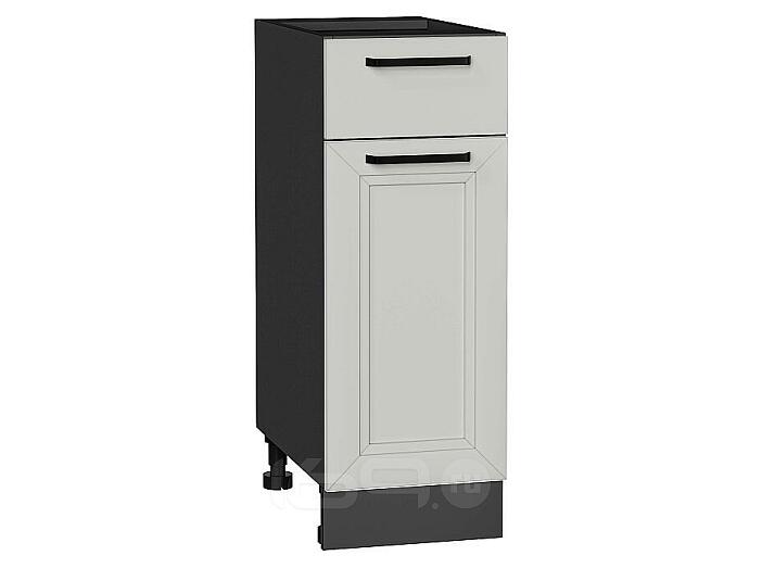 Шкаф нижний с 1-ой дверцей и ящиком Нео Grey Silk/Graphite 816*300*480