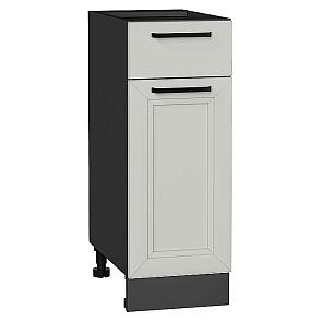 Шкаф нижний с 1-ой дверцей и ящиком Нео Grey Silk/Graphite 816*300*480