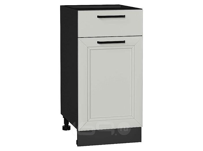 Шкаф нижний с 1-ой дверцей и ящиком Нео Grey Silk/Graphite 816*400*478