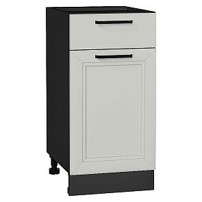 Шкаф нижний с 1-ой дверцей и ящиком Нео Grey Silk/Graphite 816*400*478