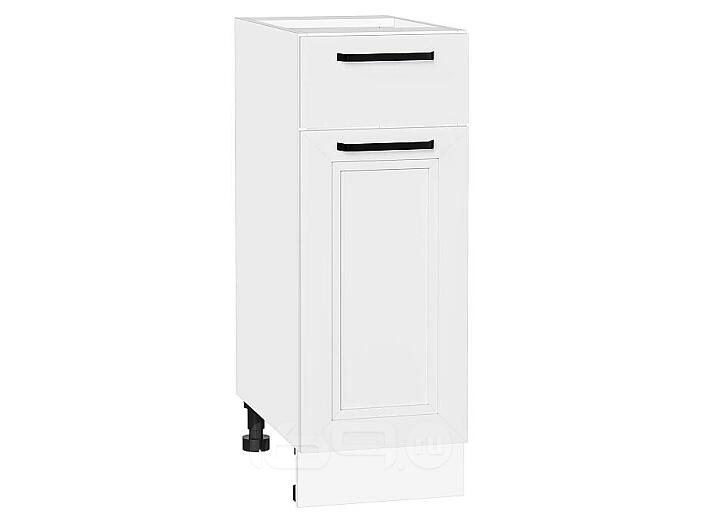 Шкаф нижний с 1-ой дверцей и ящиком Нео White Silk/Белый 816*300*480