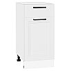 Шкаф нижний с 1-ой дверцей и ящиком Нео White Silk/Белый 816*400*478