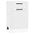 Шкаф нижний с 1-ой дверцей и ящиком Нео White Silk/Белый 816*500*480