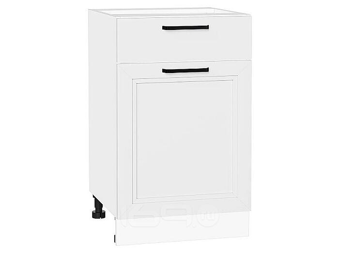 Шкаф нижний с 1-ой дверцей и ящиком Нео White Silk/Белый 816*500*480