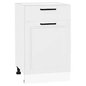 Шкаф нижний с 1-ой дверцей и ящиком Нео White Silk/Белый 816*500*480