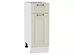 Шкаф нижний с 1-ой дверцей и ящиком Ницца Агат/Белый 816*300*478