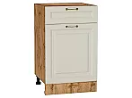 Шкаф нижний с 1-ой дверцей и ящиком Ницца Агат/Дуб Вотан 816*500*478