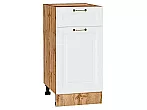 Шкаф нижний с 1-ой дверцей и ящиком Ницца Белый/Дуб Вотан 816*400*478