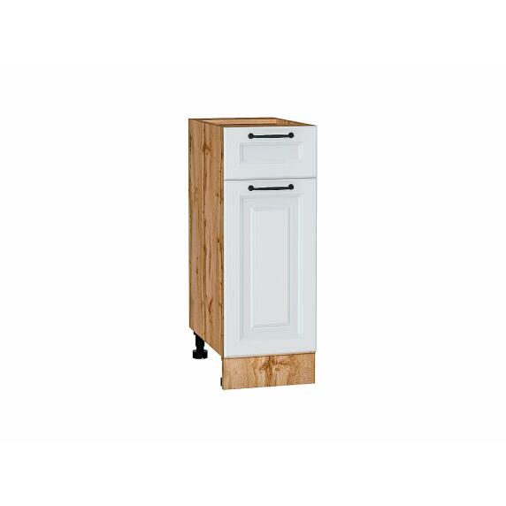 Шкаф нижний с 1-ой дверцей и ящиком Ницца Blanco/Дуб Вотан 816*300*478