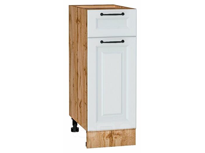 Шкаф нижний с 1-ой дверцей и ящиком Ницца Blanco/Дуб Вотан 816*300*478
