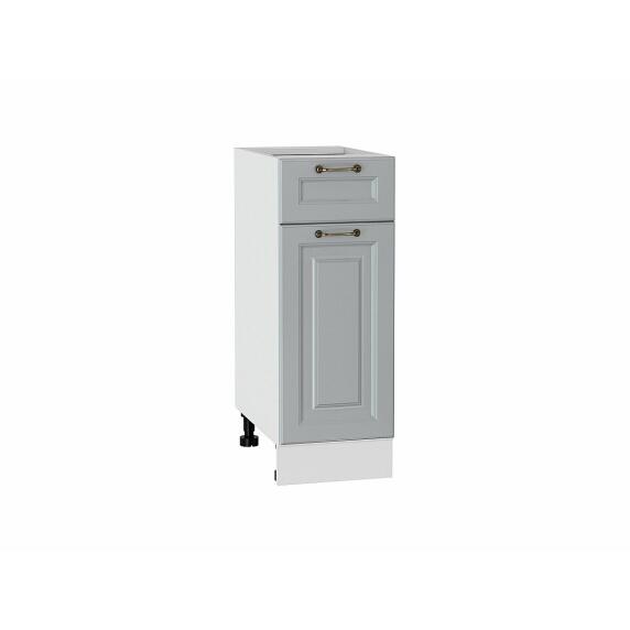 Шкаф нижний с 1-ой дверцей и ящиком Ницца Графит/Белый 816*300*478