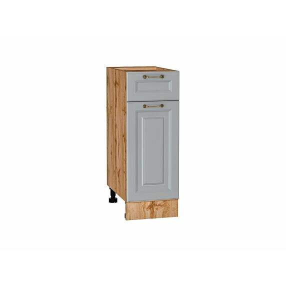 Шкаф нижний с 1-ой дверцей и ящиком Ницца Графит/Дуб Вотан 816*300*478