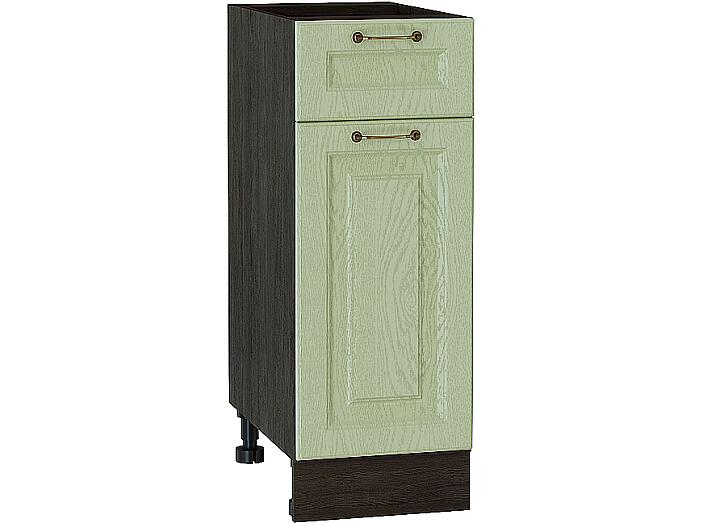 Шкаф нижний с 1-ой дверцей и ящиком Ницца Н 301 Дуб оливковый-Венге