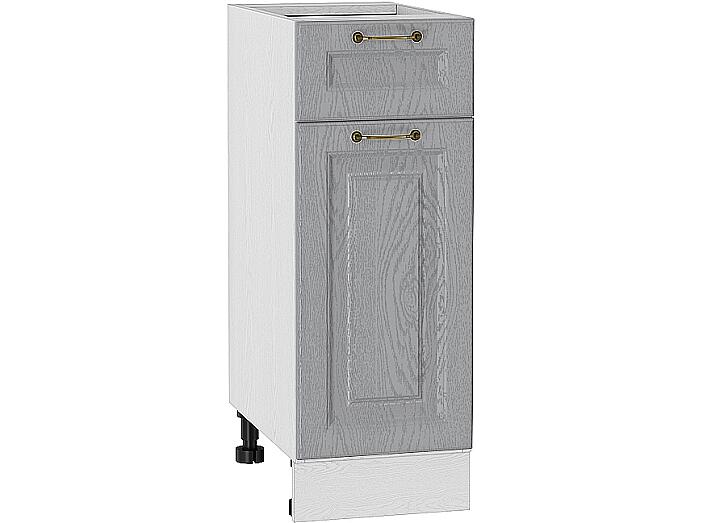 Шкаф нижний с 1-ой дверцей и ящиком Ницца Н 301 Дуб серый-Белый