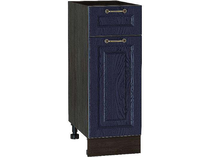 Шкаф нижний с 1-ой дверцей и ящиком Ницца Н 301 Дуб синий-Венге