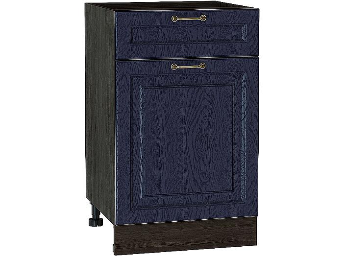 Шкаф нижний с 1-ой дверцей и ящиком Ницца Н 501 Дуб синий-Венге