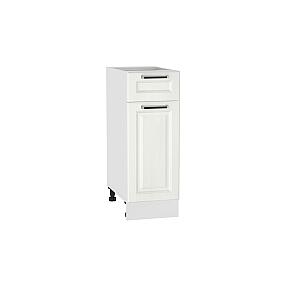 Шкаф нижний с 1-ой дверцей и ящиком Прага Н 301 Белое дерево-Белый