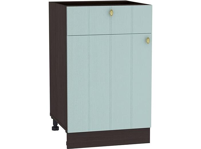 Шкаф нижний с 1-ой дверцей и ящиком Прованс Н 501 Голубой-Венге