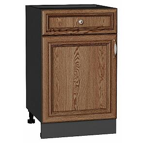 Шкаф нижний с 1-ой дверцей и ящиком Шале Brown Dreamline Graphite 816*500*480