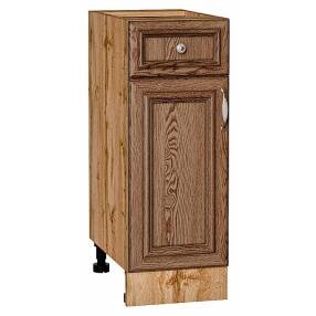 Шкаф нижний с 1-ой дверцей и ящиком Шале Brown Dreamline Дуб Вотан 816*300*480