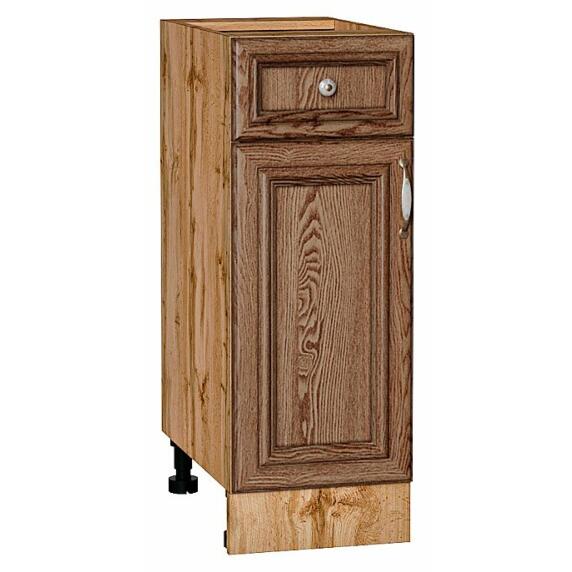 Шкаф нижний с 1-ой дверцей и ящиком Шале Brown Dreamline Дуб Вотан 816*300*480