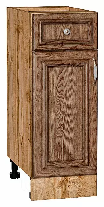 Шкаф нижний с 1-ой дверцей и ящиком Шале Brown Dreamline Дуб Вотан 816*300*480