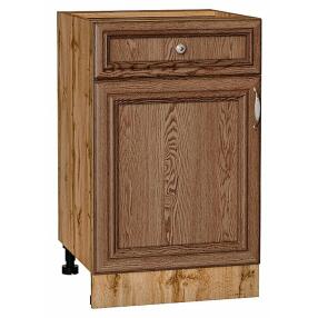 Шкаф нижний с 1-ой дверцей и ящиком Шале Brown Dreamline Дуб Вотан 816*500*480