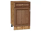 Шкаф нижний с 1-ой дверцей и ящиком Шале Brown Dreamline Дуб Вотан 816*500*480