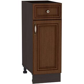 Шкаф нижний с 1-ой дверцей и ящиком Шале Н 301 Brown Oak-Венге