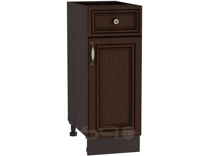 Шкаф нижний с 1-ой дверцей и ящиком Шале Н 301 Thermo Oak-Венге