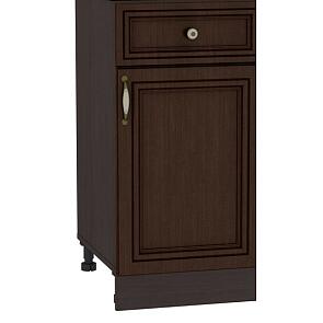 Шкаф нижний с 1-ой дверцей и ящиком Шале Н 401 Thermo Oak-Венге